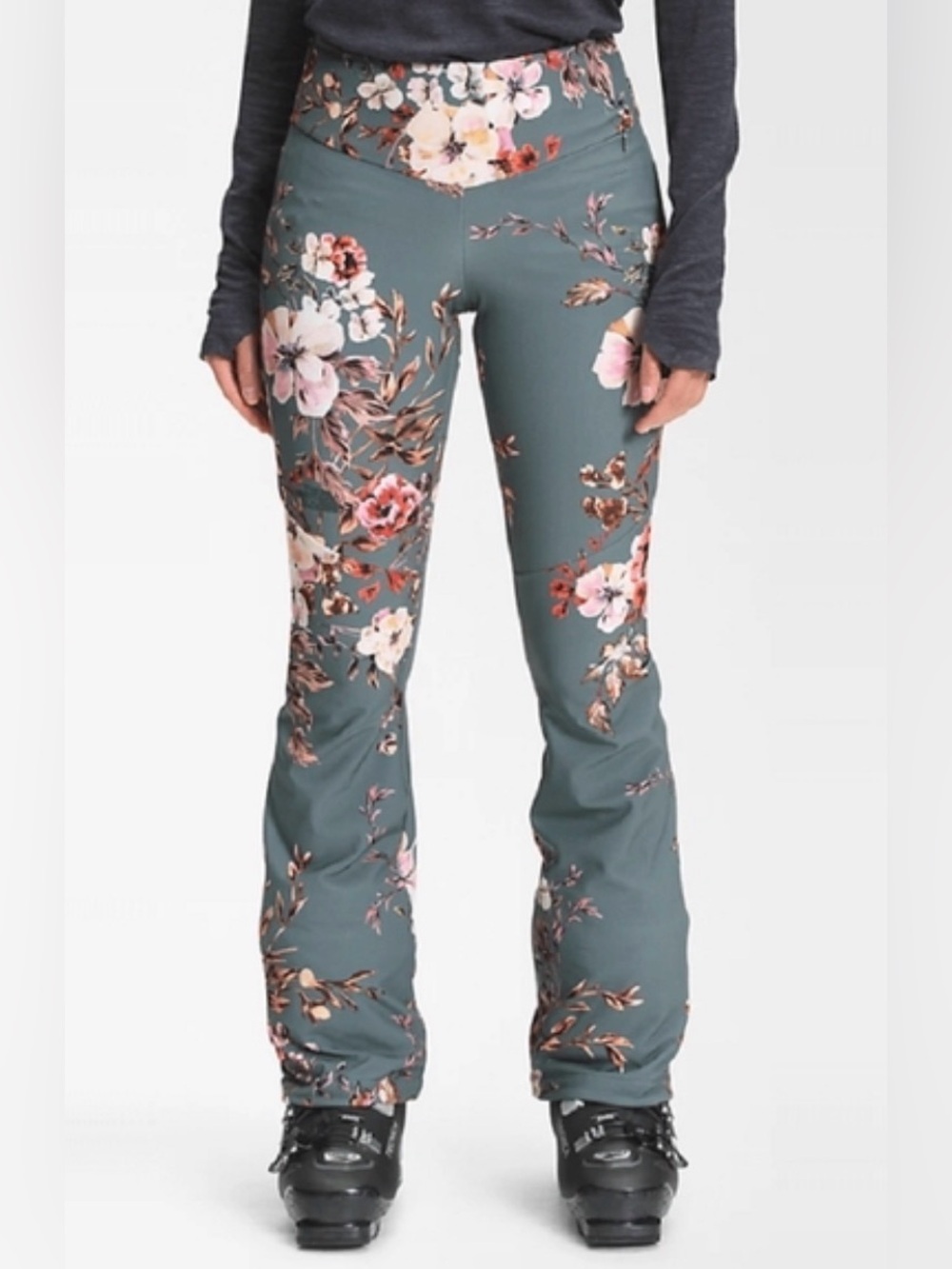 NWT The North Face Snoga Ski Snowboard Pants Floral Print Women’s 14 Long